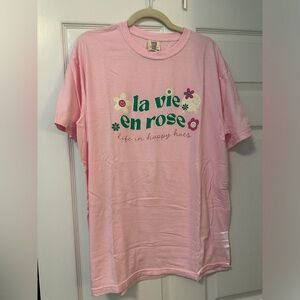 Disney La Vie En Rose The Place Pixie Place T-shirt Comfort Colors- Size XL